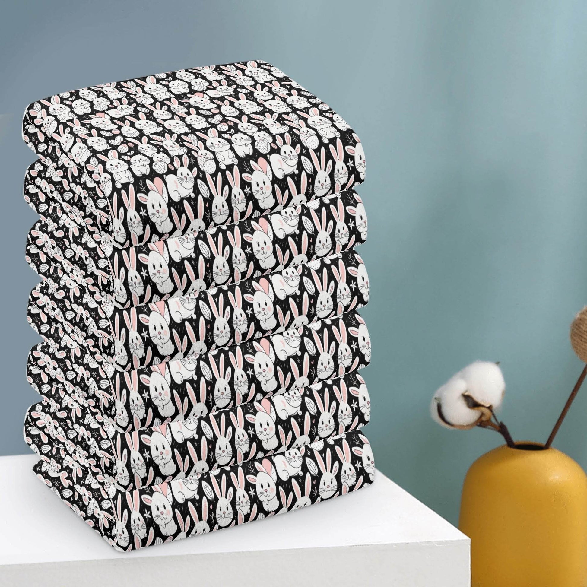 Cute Bunny Hand Towels (6 Pcs) - DeRose Seasonal