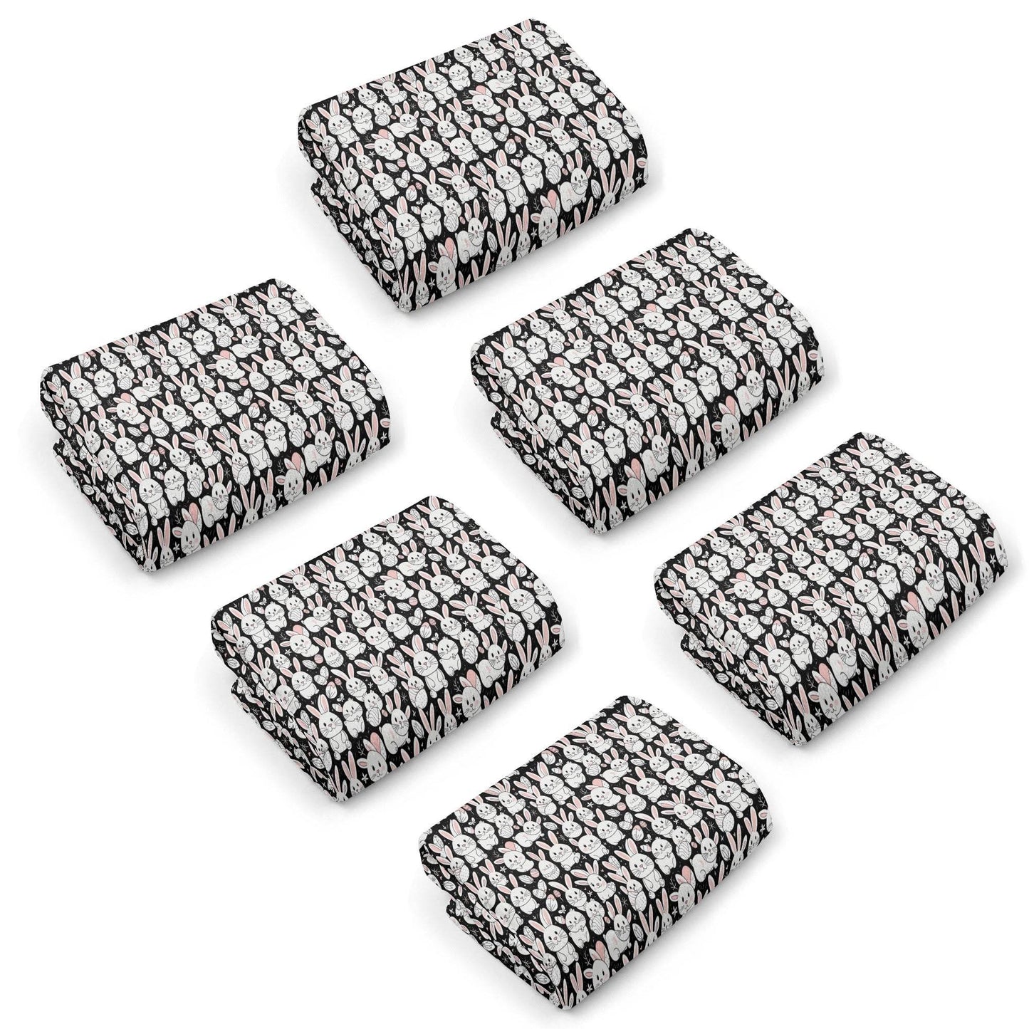 Cute Bunny Hand Towels (6 Pcs) - DeRose Seasonal