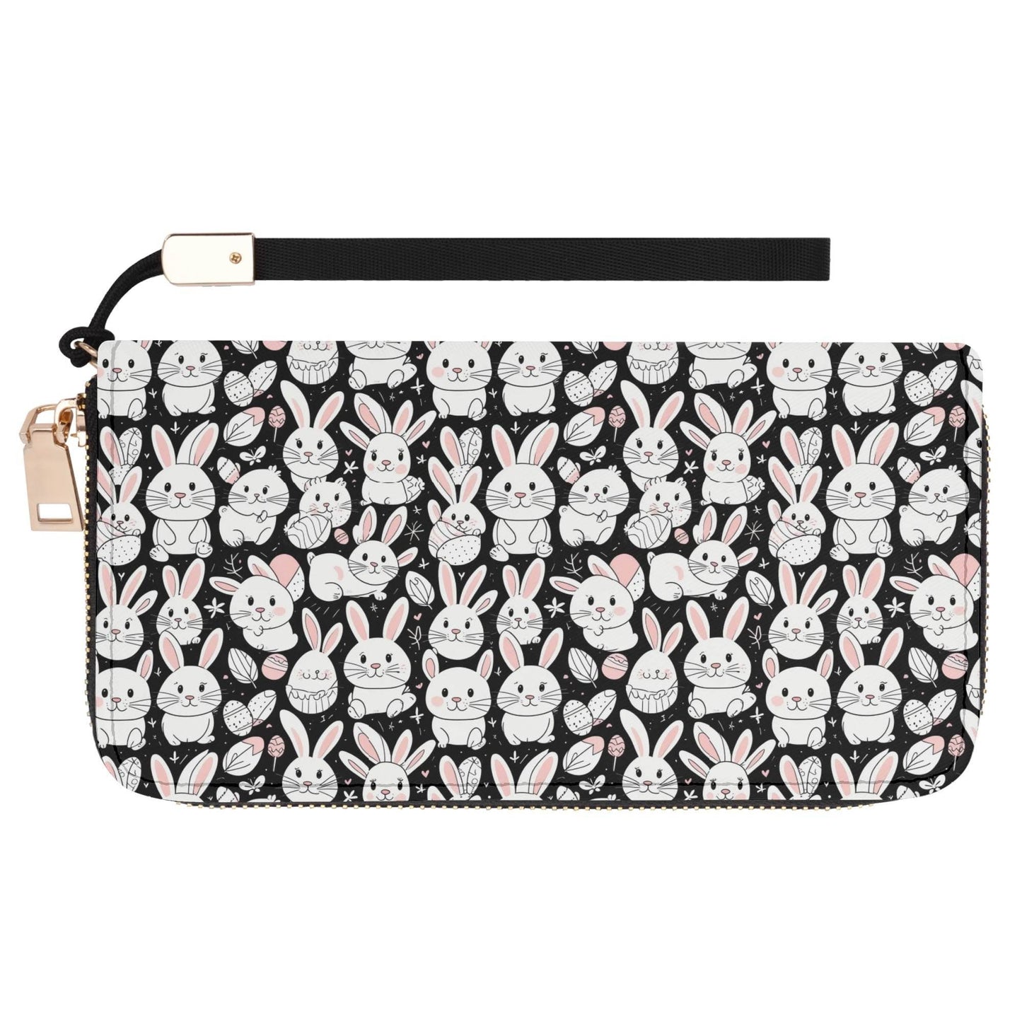 Cute Bunny Leather Women's Zipper Wristlet Wallet - DeRose Seasonal