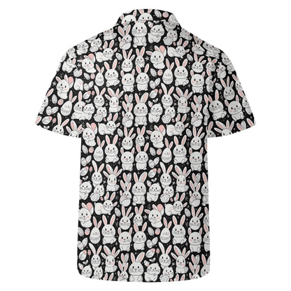 Cute Bunny Men's Casual Hawaiian Shirt - DeRose Seasonal