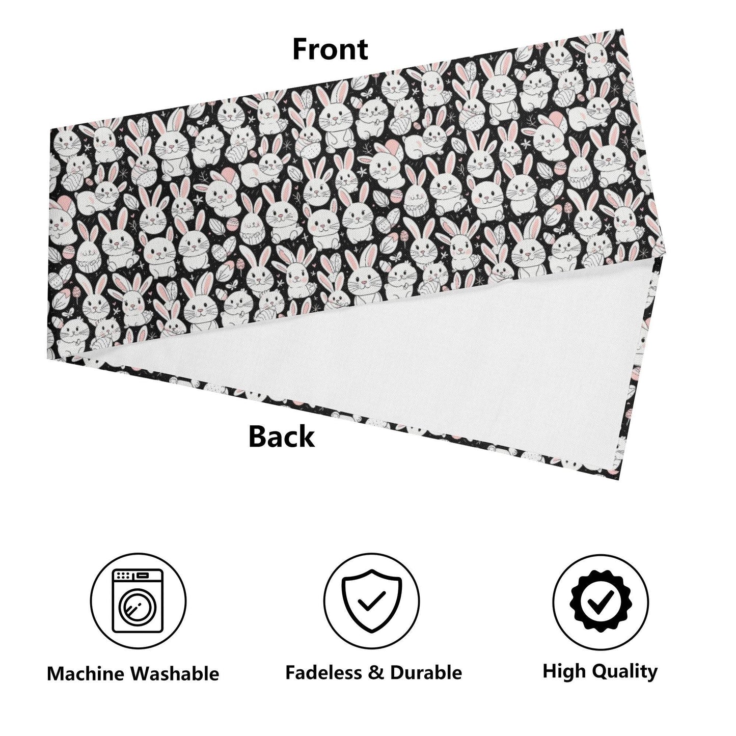 Cute Bunny Polyester Table Runner - DeRose Seasonal