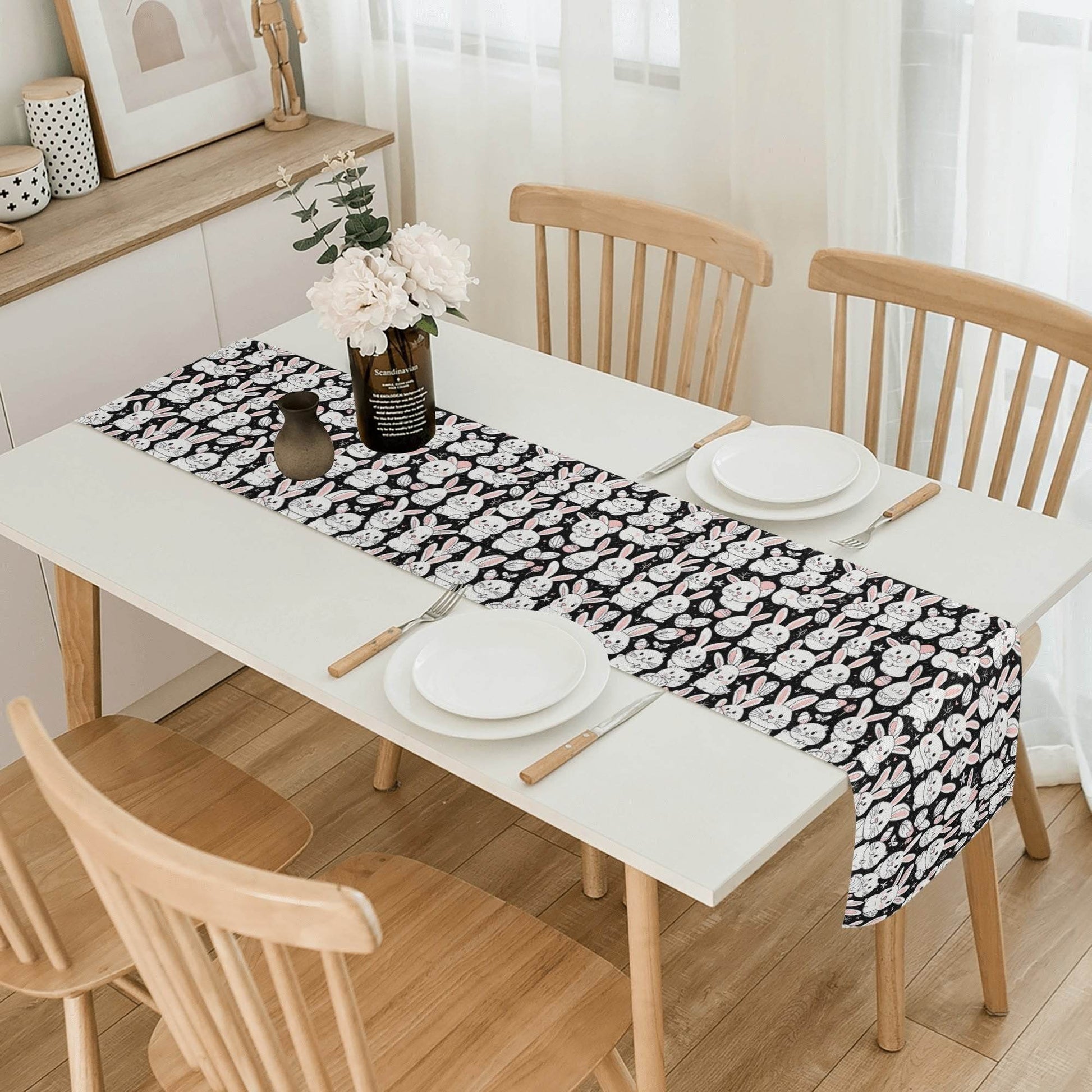 Cute Bunny Polyester Table Runner - DeRose Seasonal