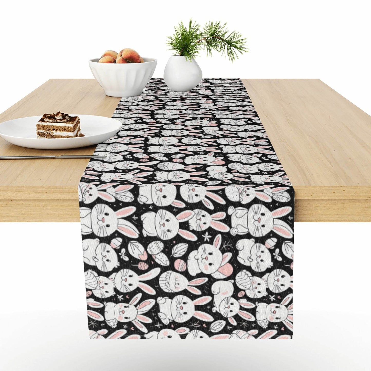 Cute Bunny Polyester Table Runner - DeRose Seasonal