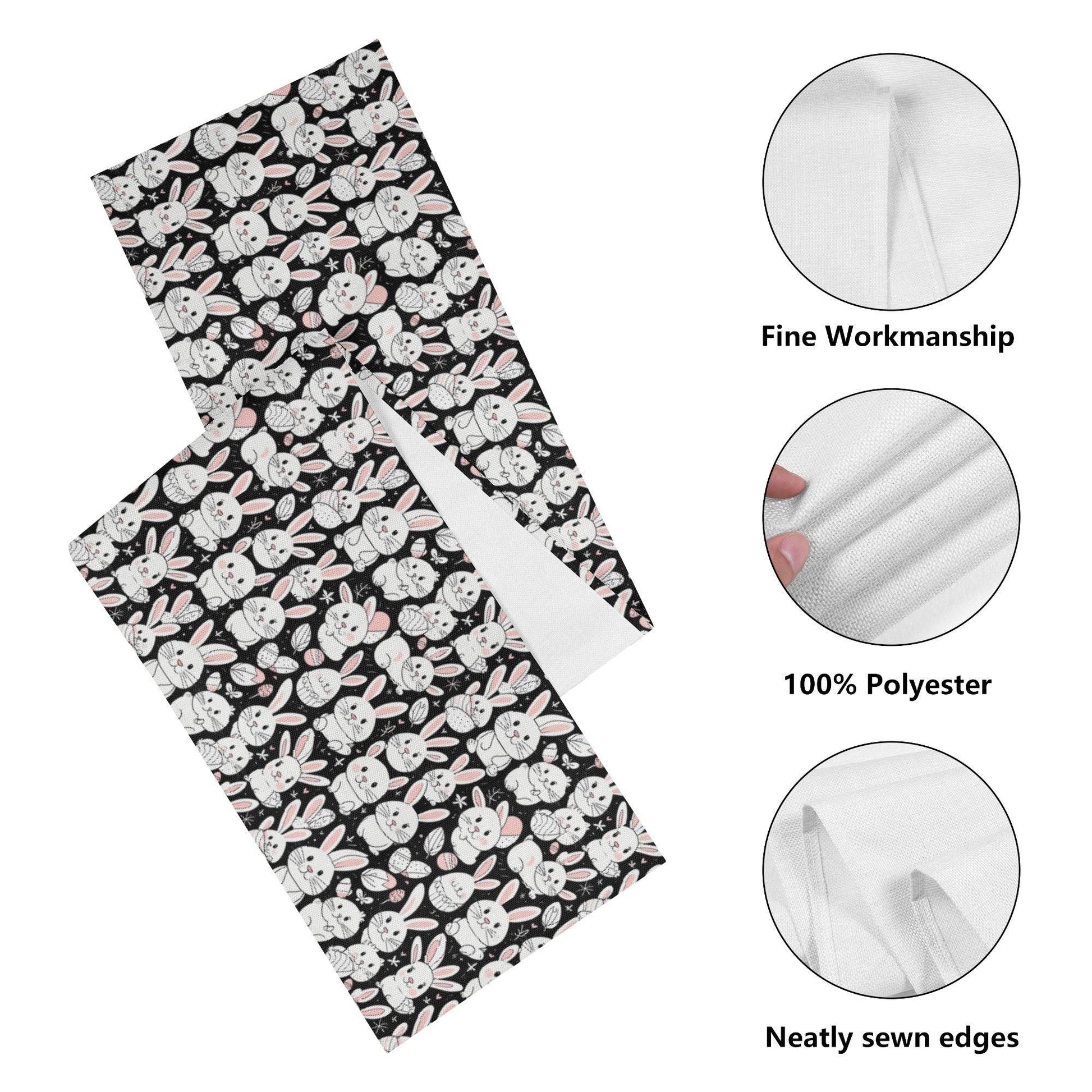 Cute Bunny Polyester Table Runner - DeRose Seasonal