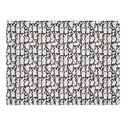 Cute Bunny Polyester Tablecloth Polyester Tablecloth 70"x 52" DeRose Seasonal