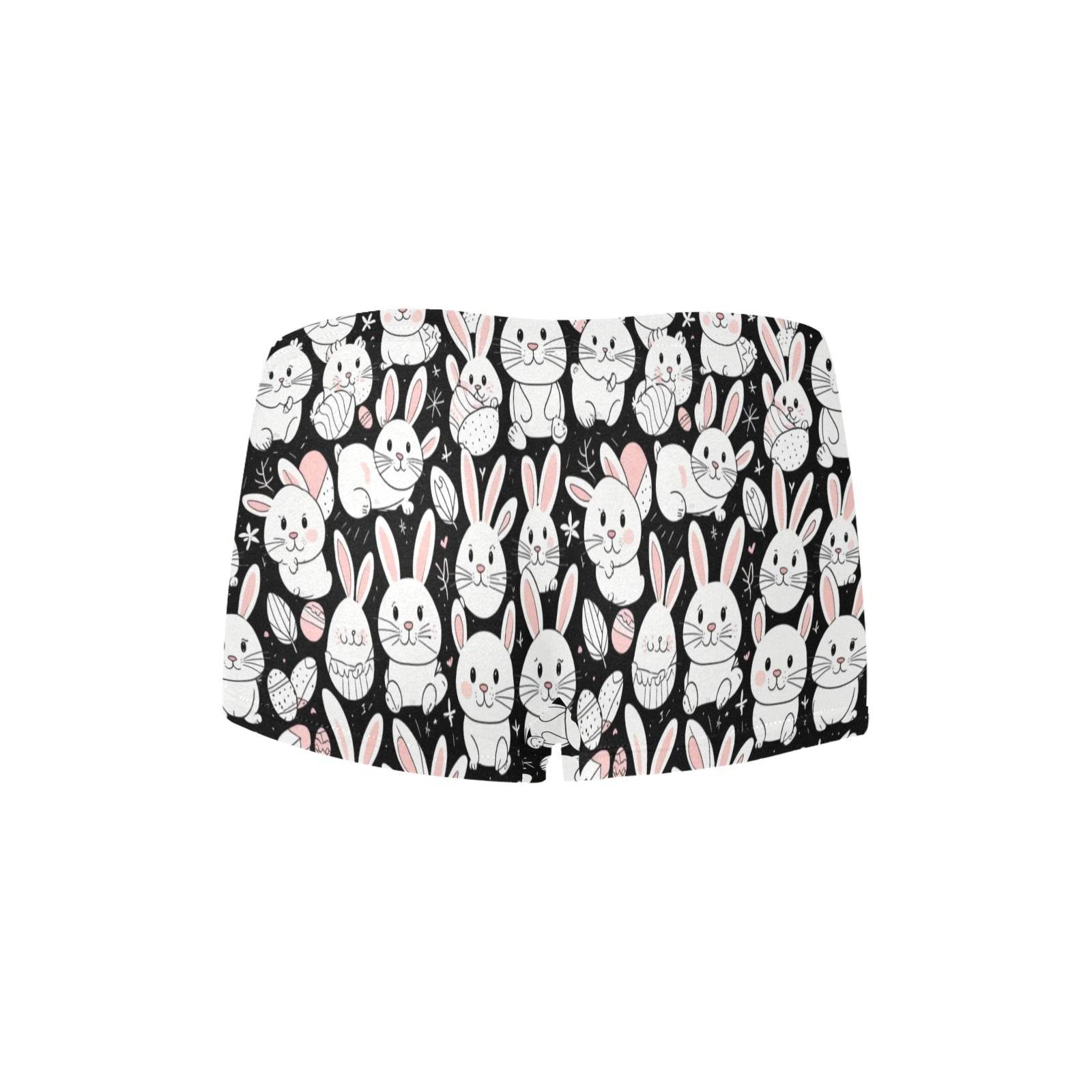 Cute Bunny Women's Underwear Briefs Women's Boyshort Panties (Model L31) - DeRose Seasonal