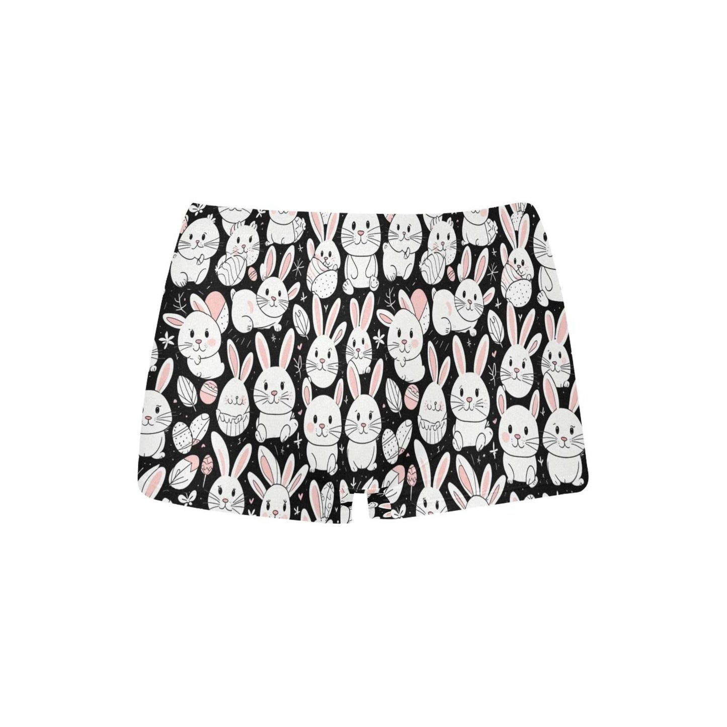 Cute Bunny Women's Underwear Briefs Women's Boyshort Panties (Model L31) - DeRose Seasonal