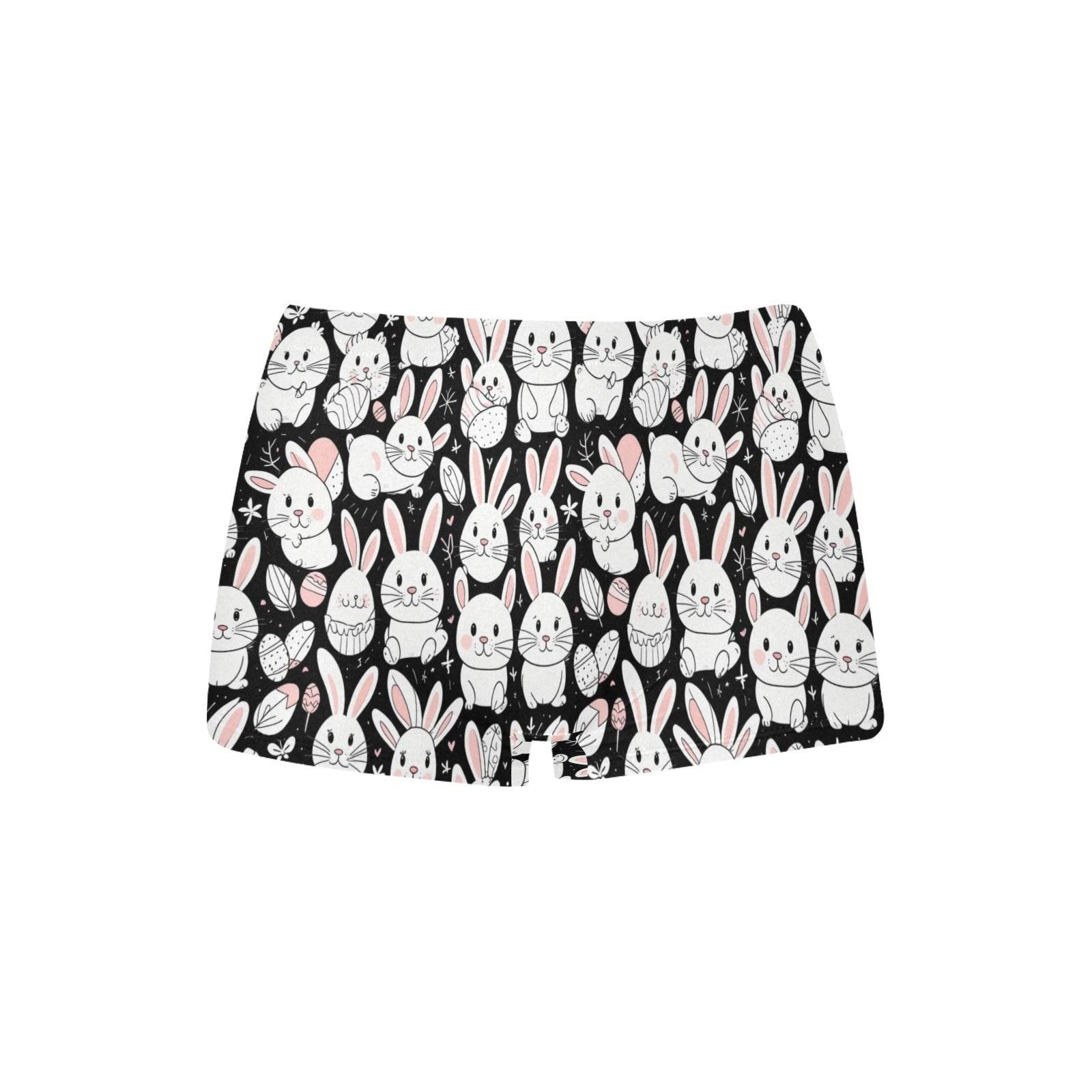 Cute Bunny Women's Underwear Briefs Women's Boyshort Panties (Model L31) - DeRose Seasonal