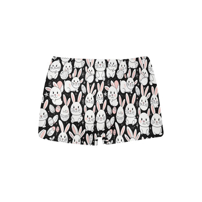 Cute Bunny Women's Underwear Briefs Women's Boyshort Panties (Model L31) - DeRose Seasonal