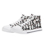 Cute Bunny Women's High Top Canvas Shoes - DeRose Seasonal