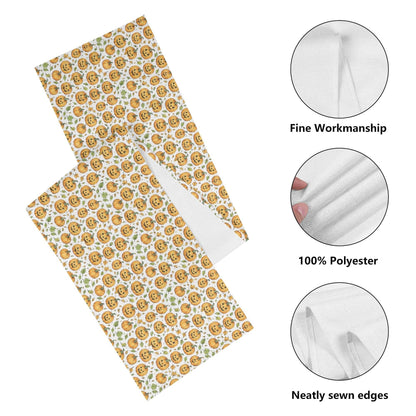 Cute Jack-O-Lantern Polyester Table Runner - DeRose Seasonal