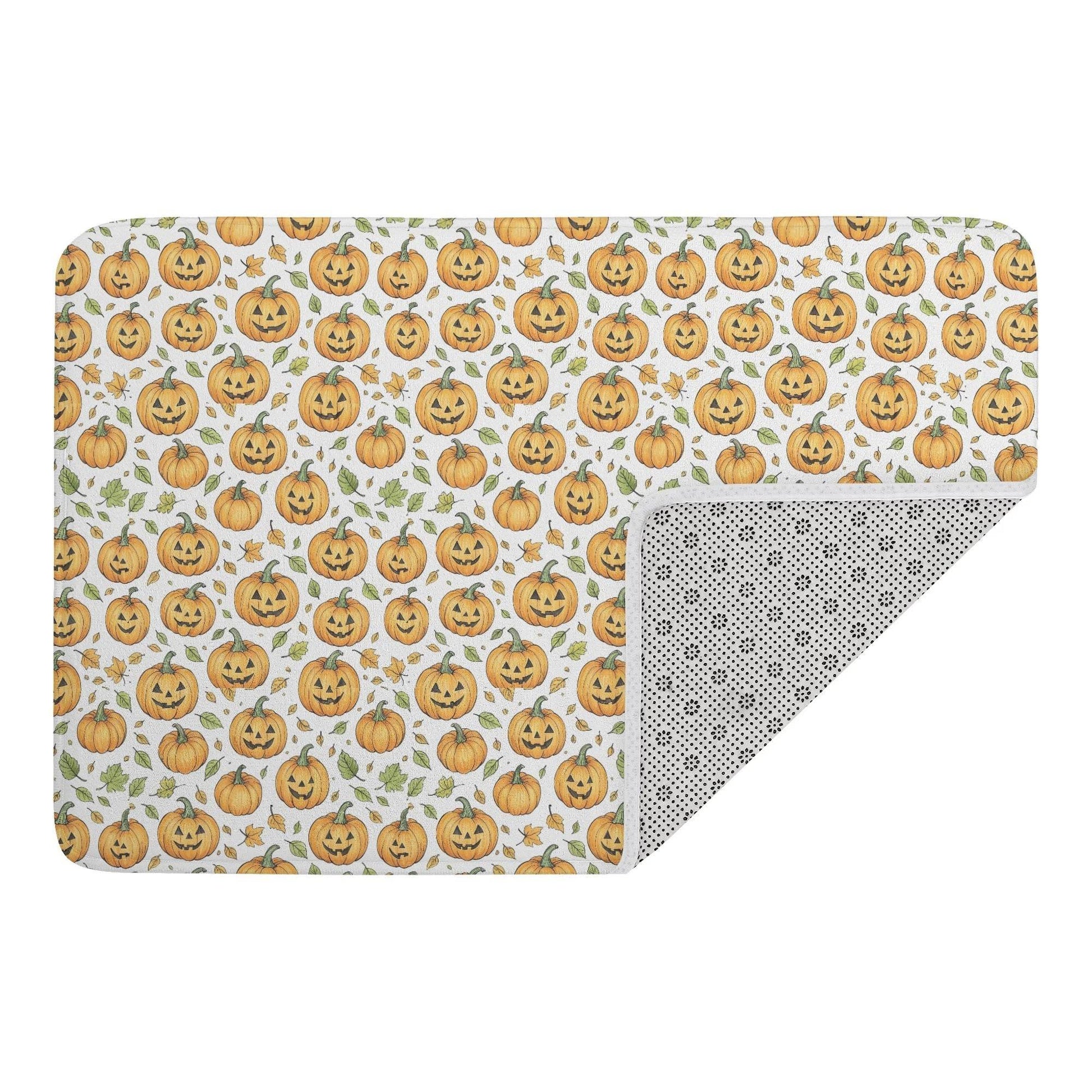 Cute Jack-O-Lanterns Plush Indoor Doormat - DeRose Seasonal