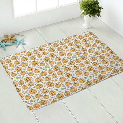 Cute Jack-O-Lanterns Plush Indoor Doormat - DeRose Seasonal