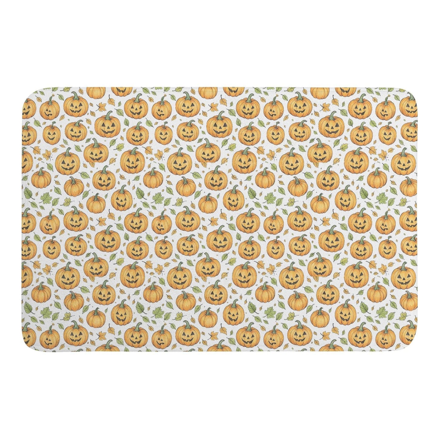 Cute Jack-O-Lanterns Plush Indoor Doormat - DeRose Seasonal