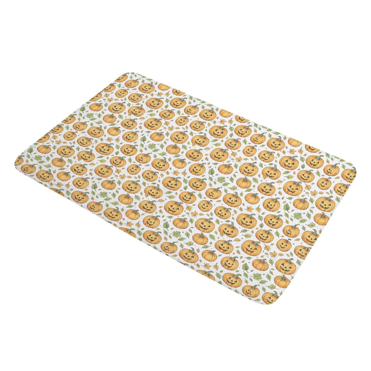 Cute Jack-O-Lanterns Plush Indoor Doormat - DeRose Seasonal