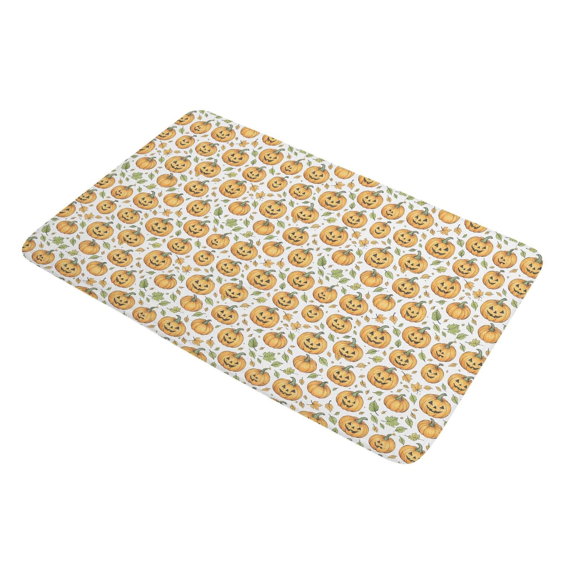 Cute Jack-O-Lanterns Plush Indoor Doormat - DeRose Seasonal