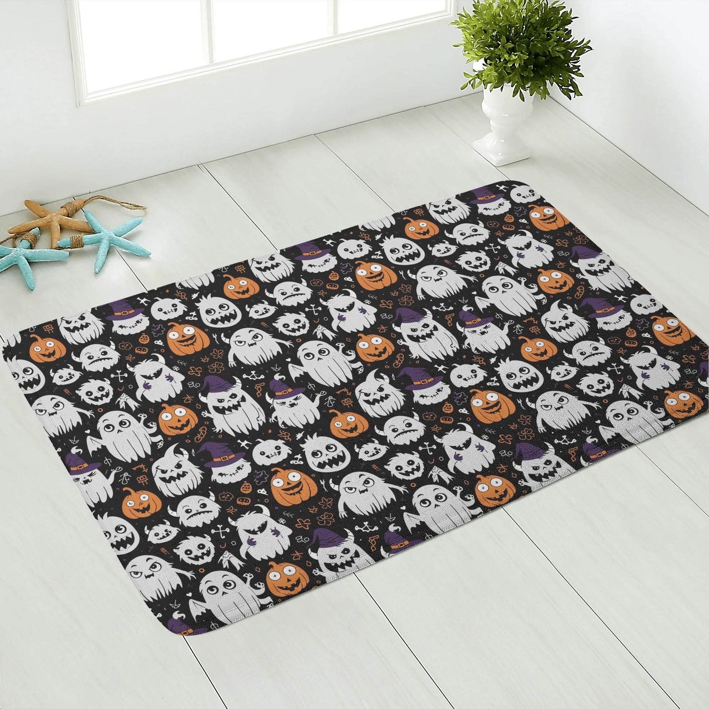 Cute Monster Witch Plush Indoor Doormat - DeRose Seasonal