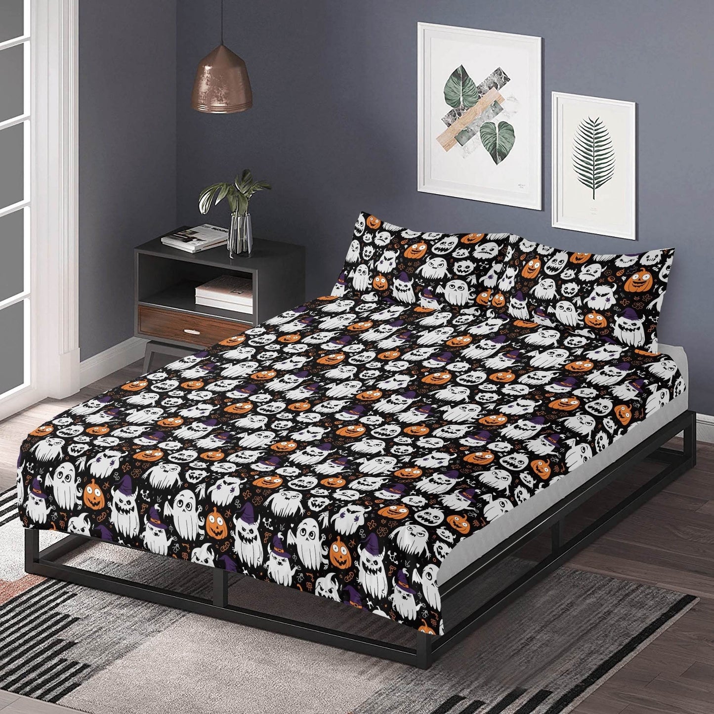 Cute Monster Witches 3 Pcs Beddings - DeRose Seasonal