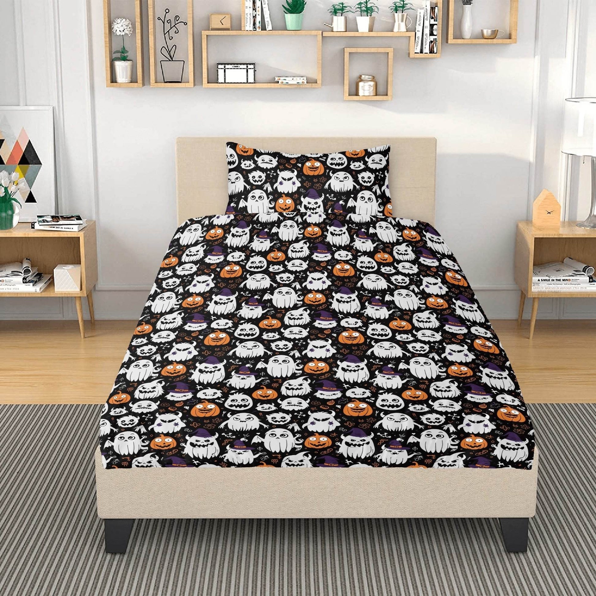 Cute Monster Witches 3 Pcs Beddings - DeRose Seasonal