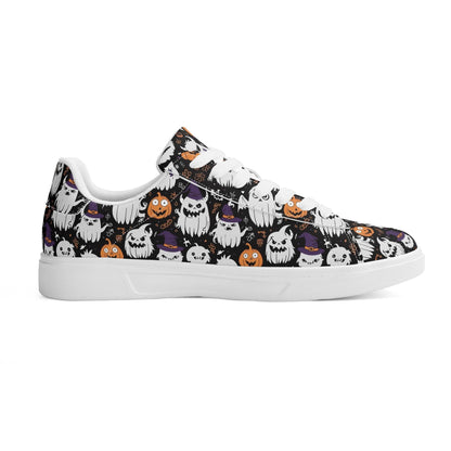 Cute Monster Witches Adult Lightweight Brand Low Top Leather Shoes - DeRose Seasonal