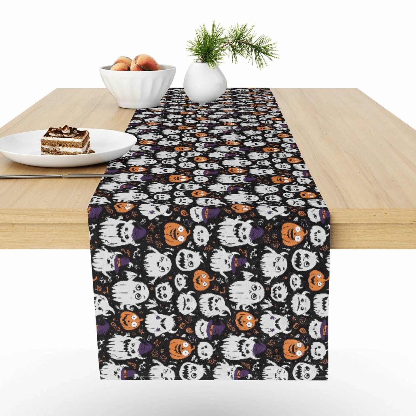 Cute Monster Witches Polyester Table Runner - DeRose Seasonal