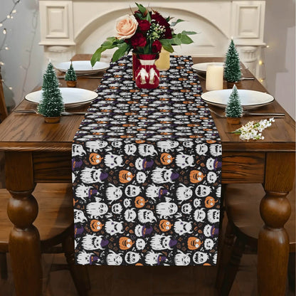 Cute Monster Witches Polyester Table Runner - DeRose Seasonal