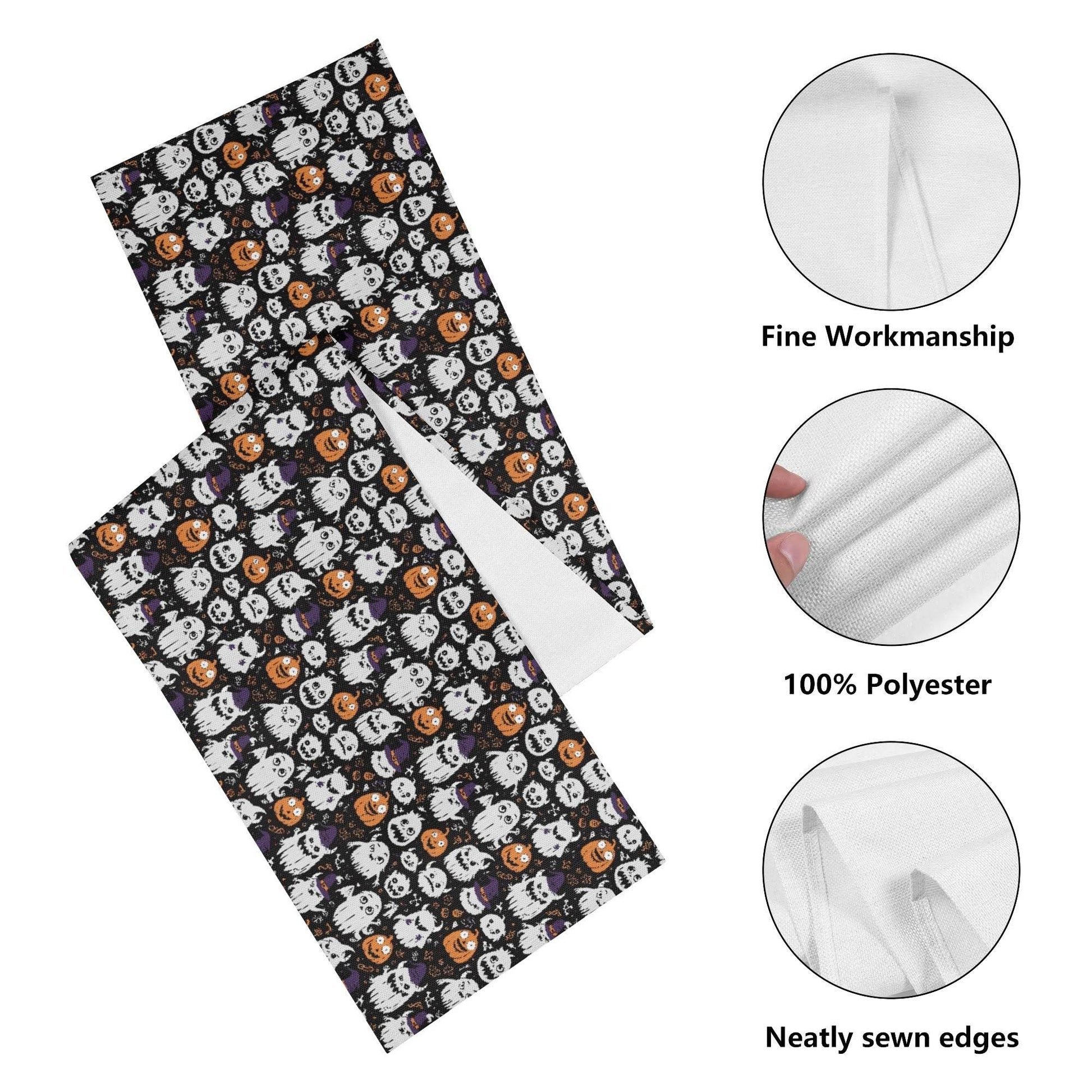Cute Monster Witches Polyester Table Runner - DeRose Seasonal