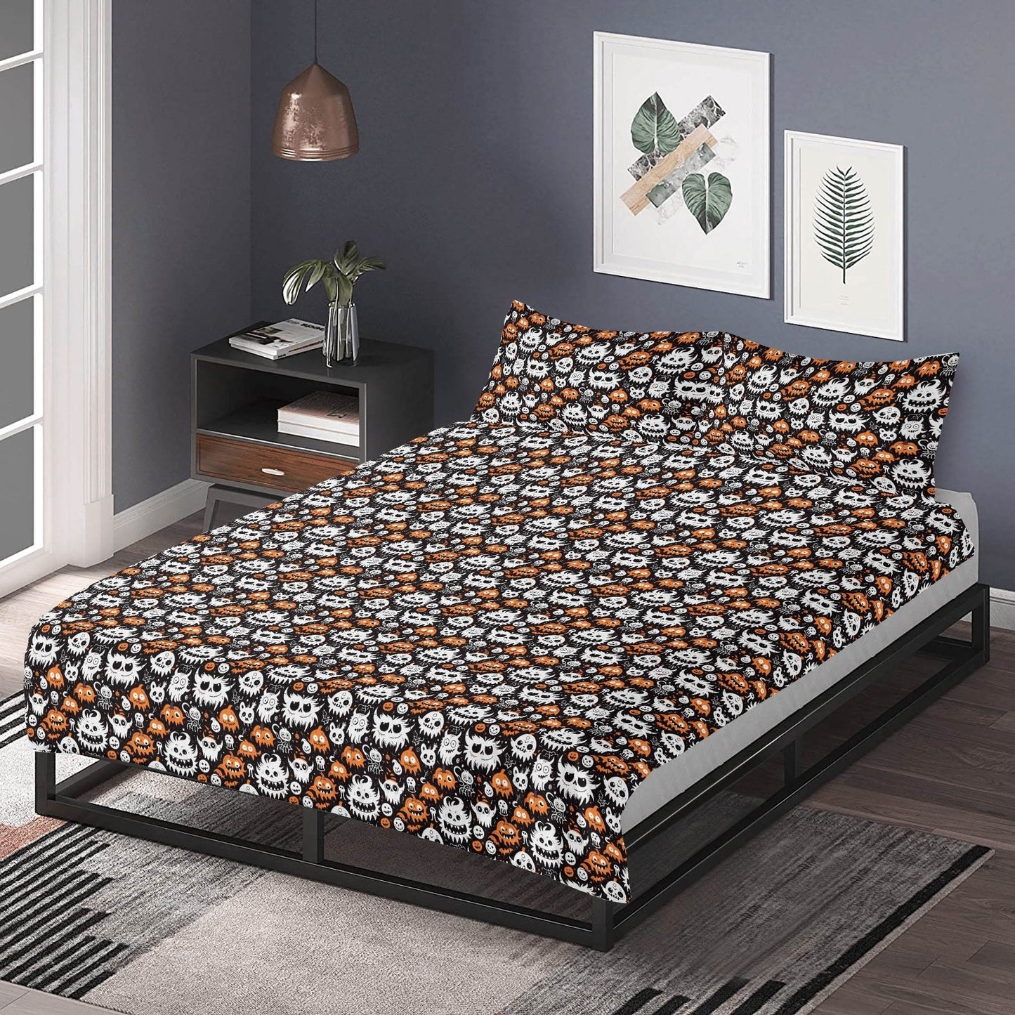 Cute Monsters 3 Pcs Beddings - DeRose Seasonal
