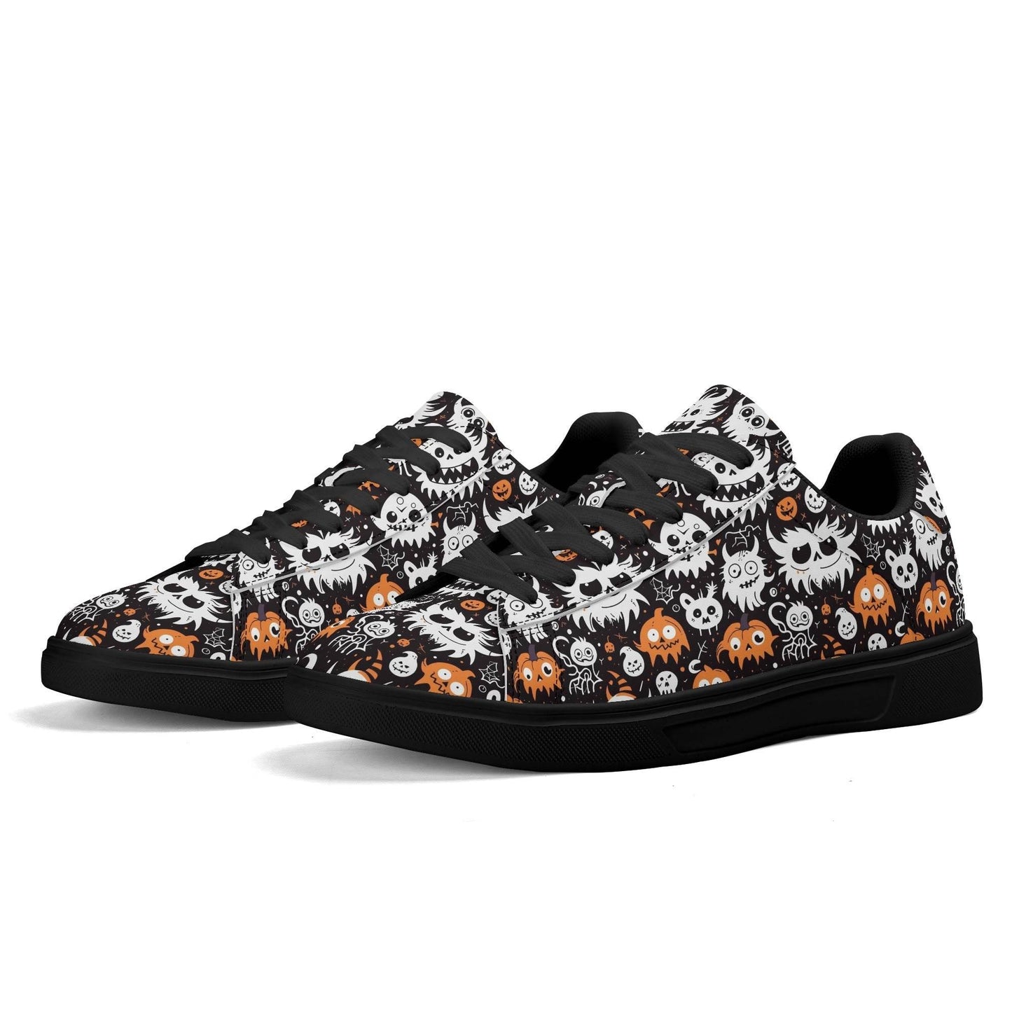 Cute Monsters Adult Lightweight Brand Low Top Leather Shoes - DeRose Seasonal