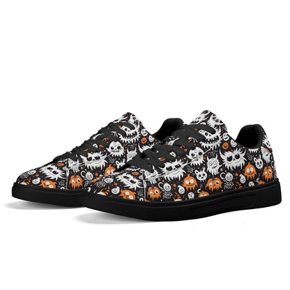 Cute Monsters Adult Lightweight Brand Low Top Leather Shoes - DeRose Seasonal