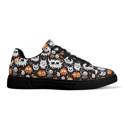Cute Monsters Adult Lightweight Brand Low Top Leather Shoes - DeRose Seasonal