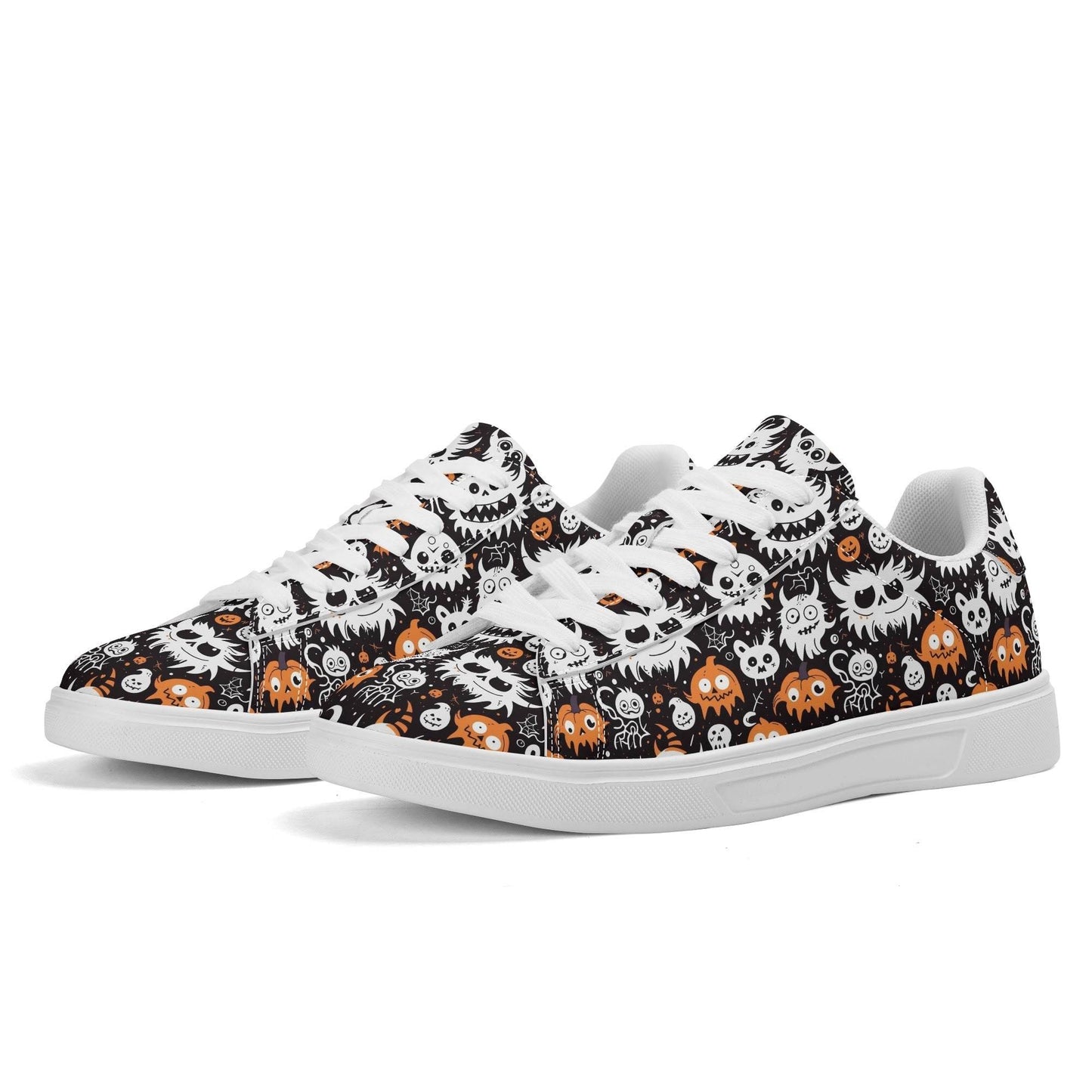Cute Monsters Adult Lightweight Brand Low Top Leather Shoes - DeRose Seasonal