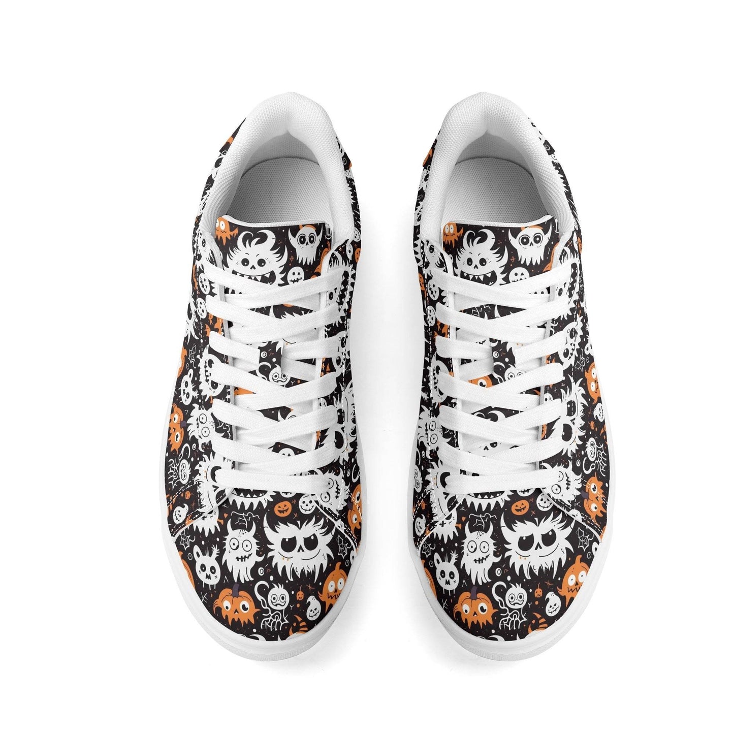 Cute Monsters Adult Lightweight Brand Low Top Leather Shoes - DeRose Seasonal