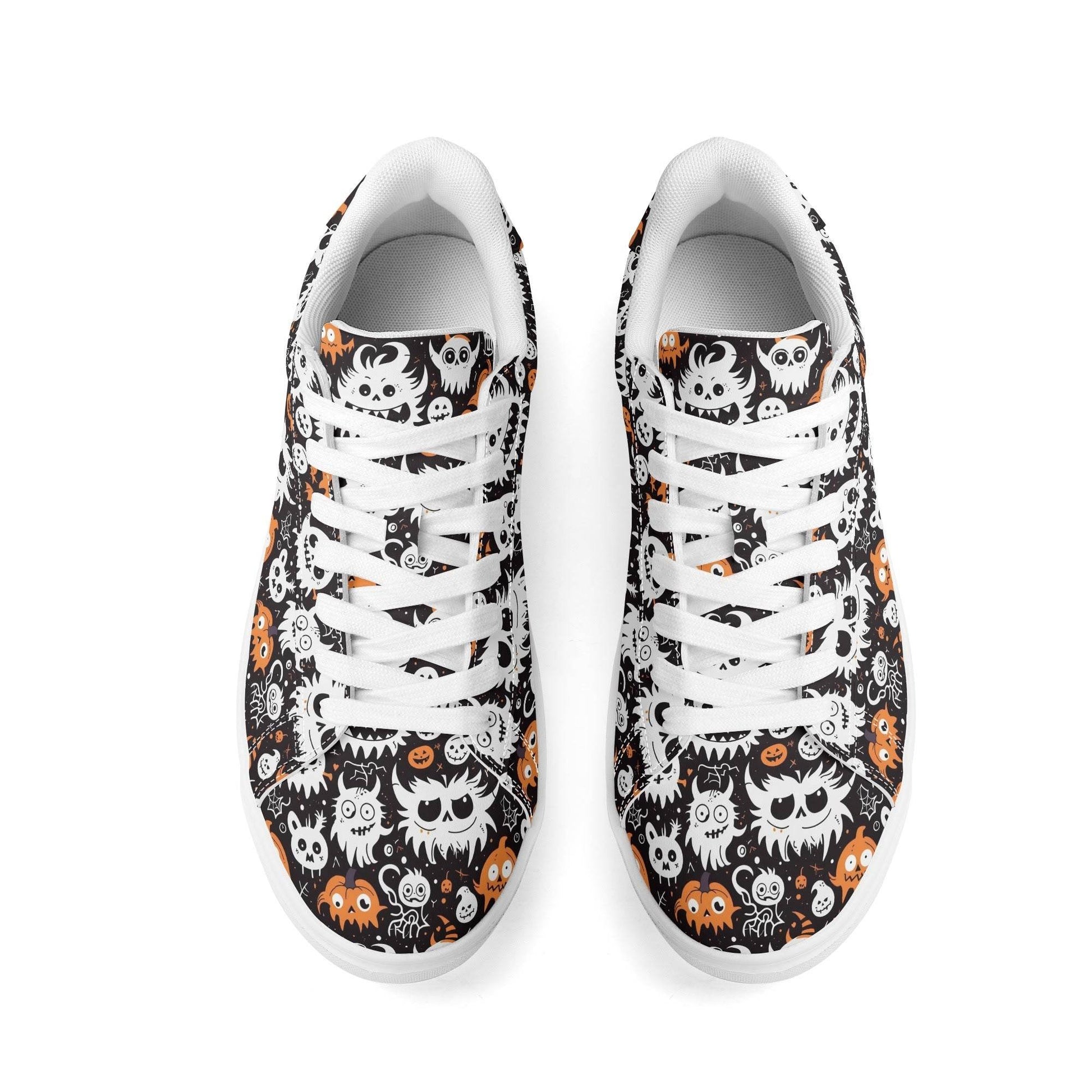 Cute Monsters Adult Lightweight Brand Low Top Leather Shoes - DeRose Seasonal