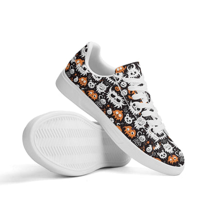 Cute Monsters Adult Lightweight Brand Low Top Leather Shoes - DeRose Seasonal