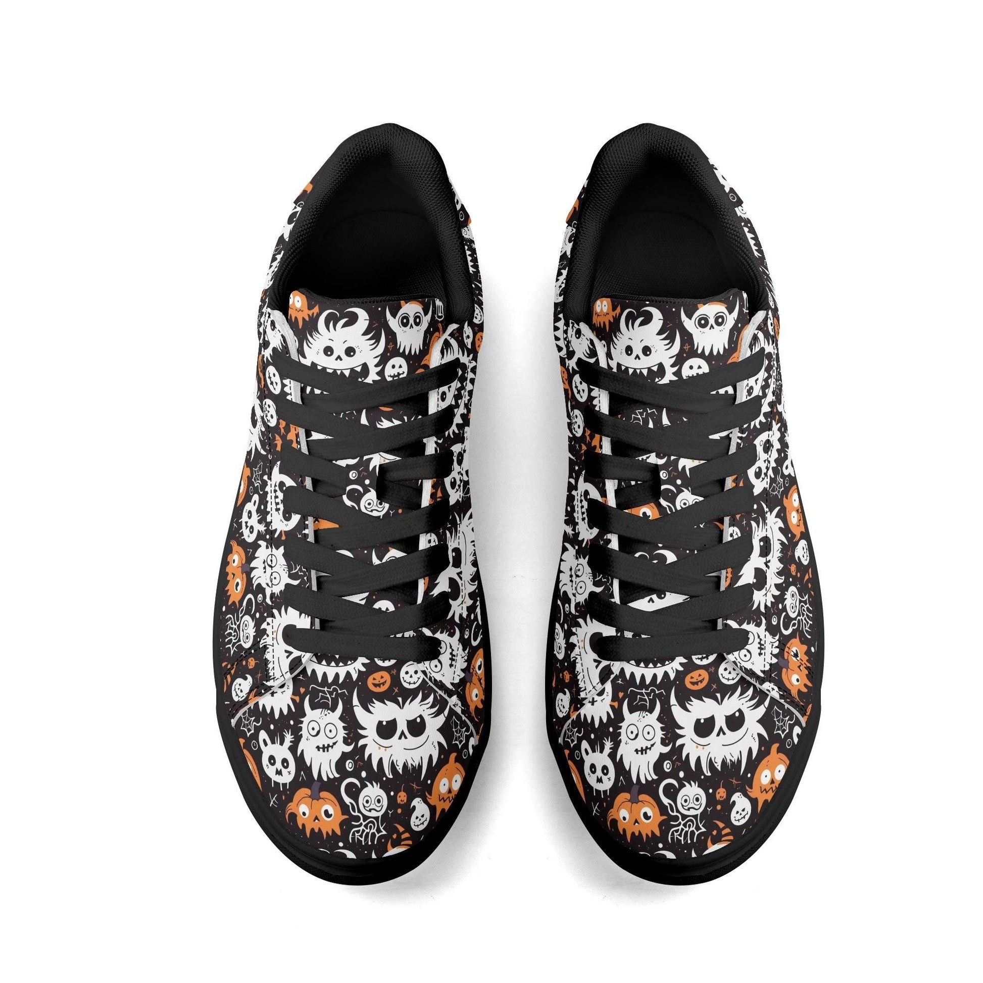 Cute Monsters Adult Lightweight Brand Low Top Leather Shoes - DeRose Seasonal
