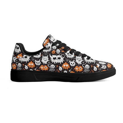 Cute Monsters Adult Lightweight Brand Low Top Leather Shoes - DeRose Seasonal