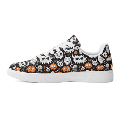 Cute Monsters Adult Lightweight Brand Low Top Leather Shoes - DeRose Seasonal