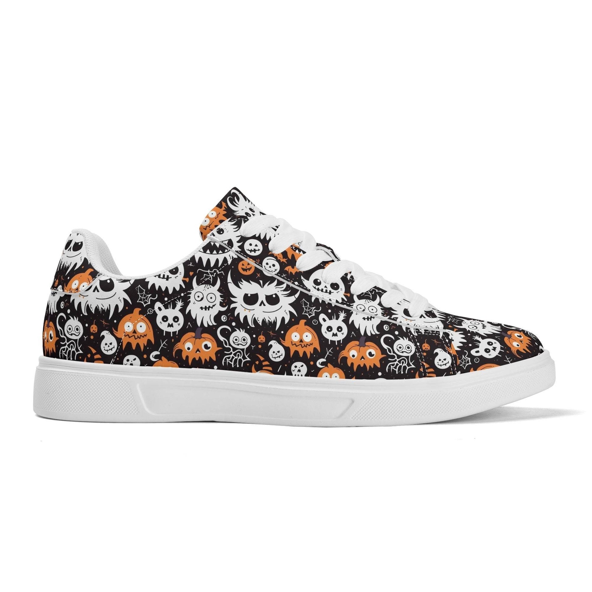 Cute Monsters Adult Lightweight Brand Low Top Leather Shoes - DeRose Seasonal