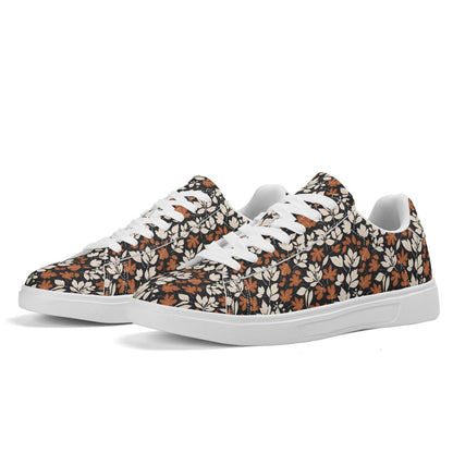 Dark Autumn Adult Lightweight Brand Low Top Leather Shoes - DeRose Seasonal