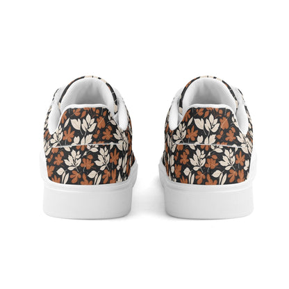 Dark Autumn Adult Lightweight Brand Low Top Leather Shoes - DeRose Seasonal