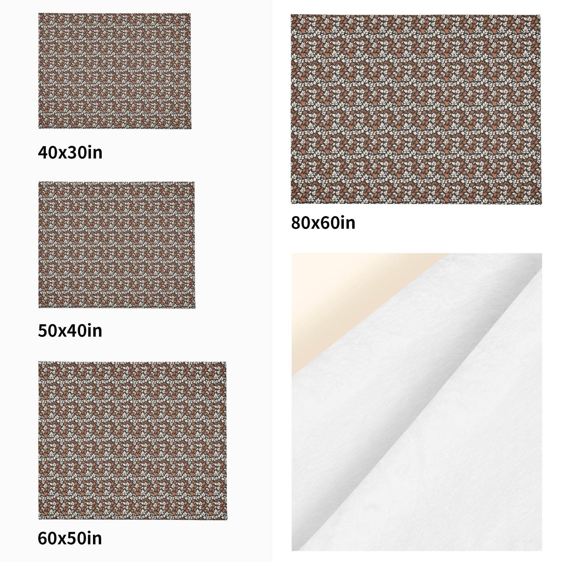 Dark Autumn Flannel Breathable Blanket 4 Sizes - DeRose Seasonal
