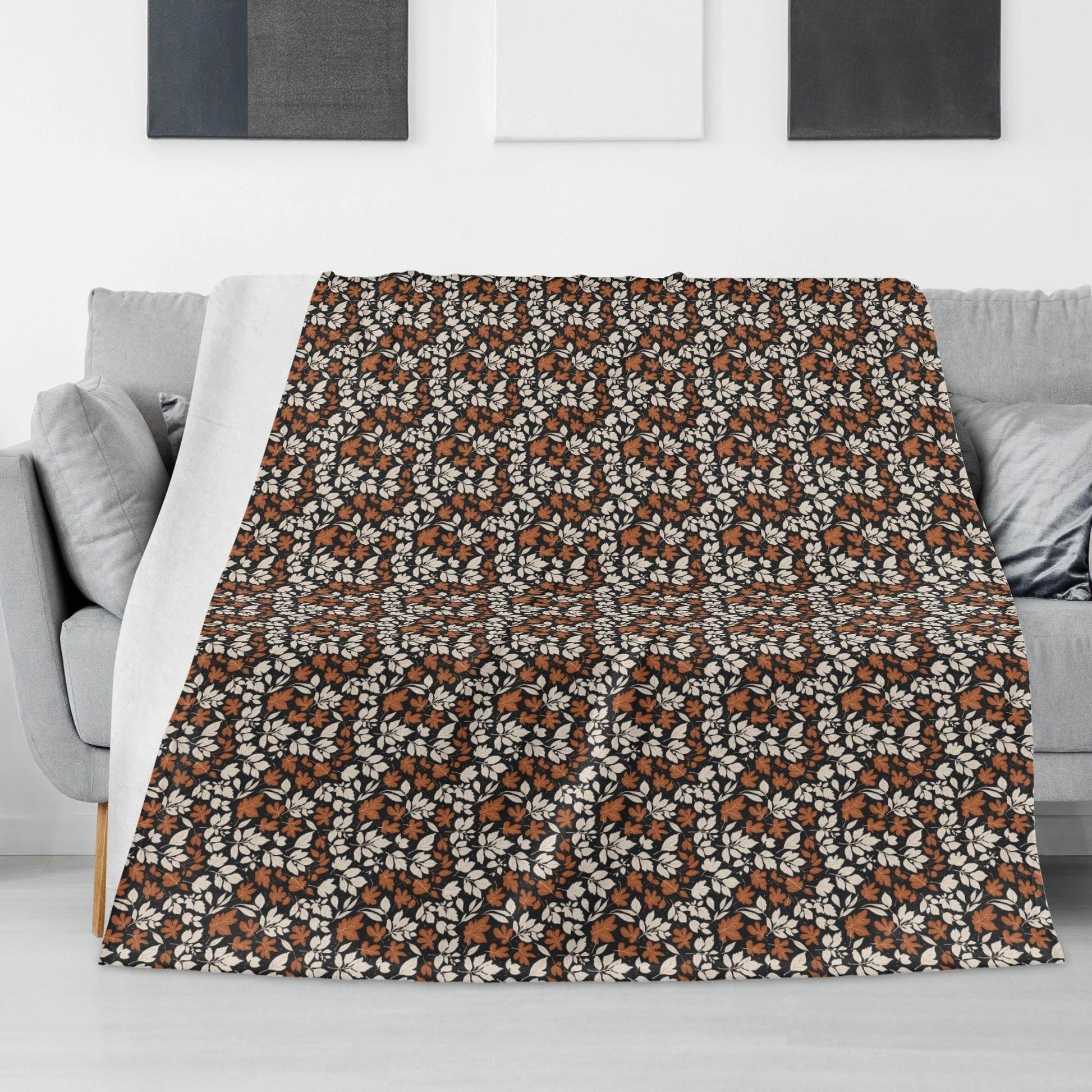 Dark Autumn Flannel Breathable Blanket 4 Sizes - DeRose Seasonal