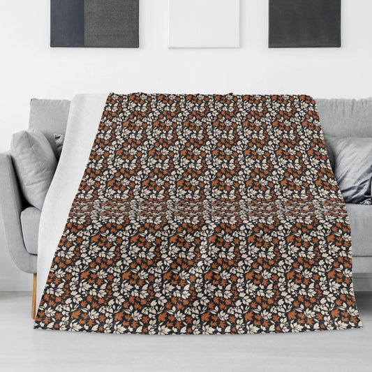 Dark Autumn Flannel Breathable Blanket 4 Sizes - DeRose Seasonal
