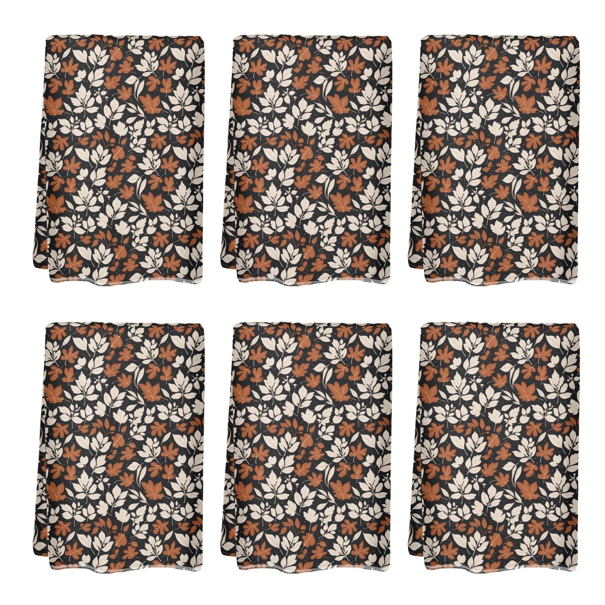 Dark Autumn Hand Towels (6 Pcs) - DeRose Seasonal