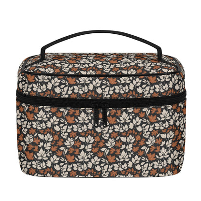 Dark Autumn Leather Cosmetic Bag - DeRose Seasonal