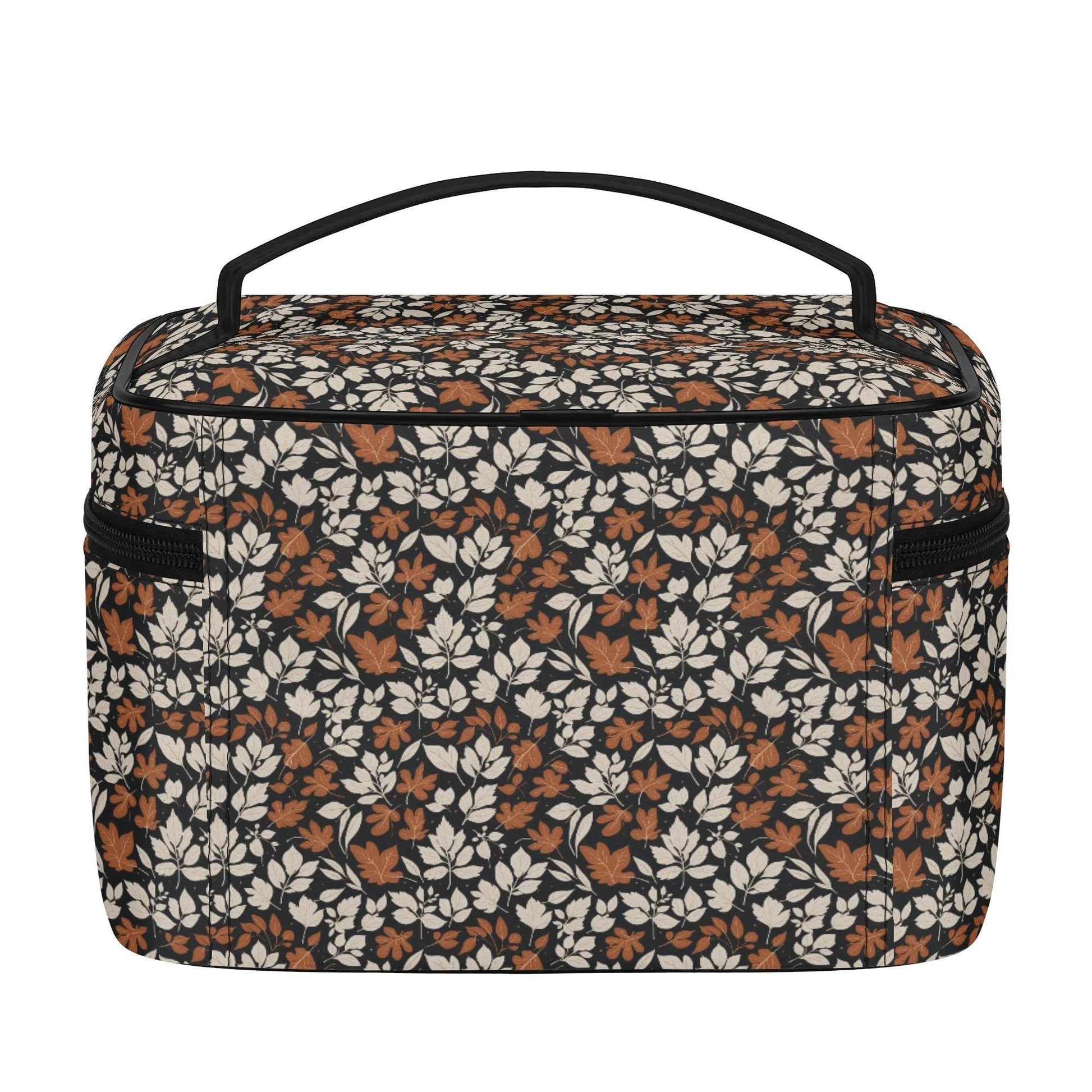 Dark Autumn Leather Cosmetic Bag - DeRose Seasonal
