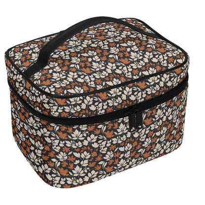 Dark Autumn Leather Cosmetic Bag - DeRose Seasonal