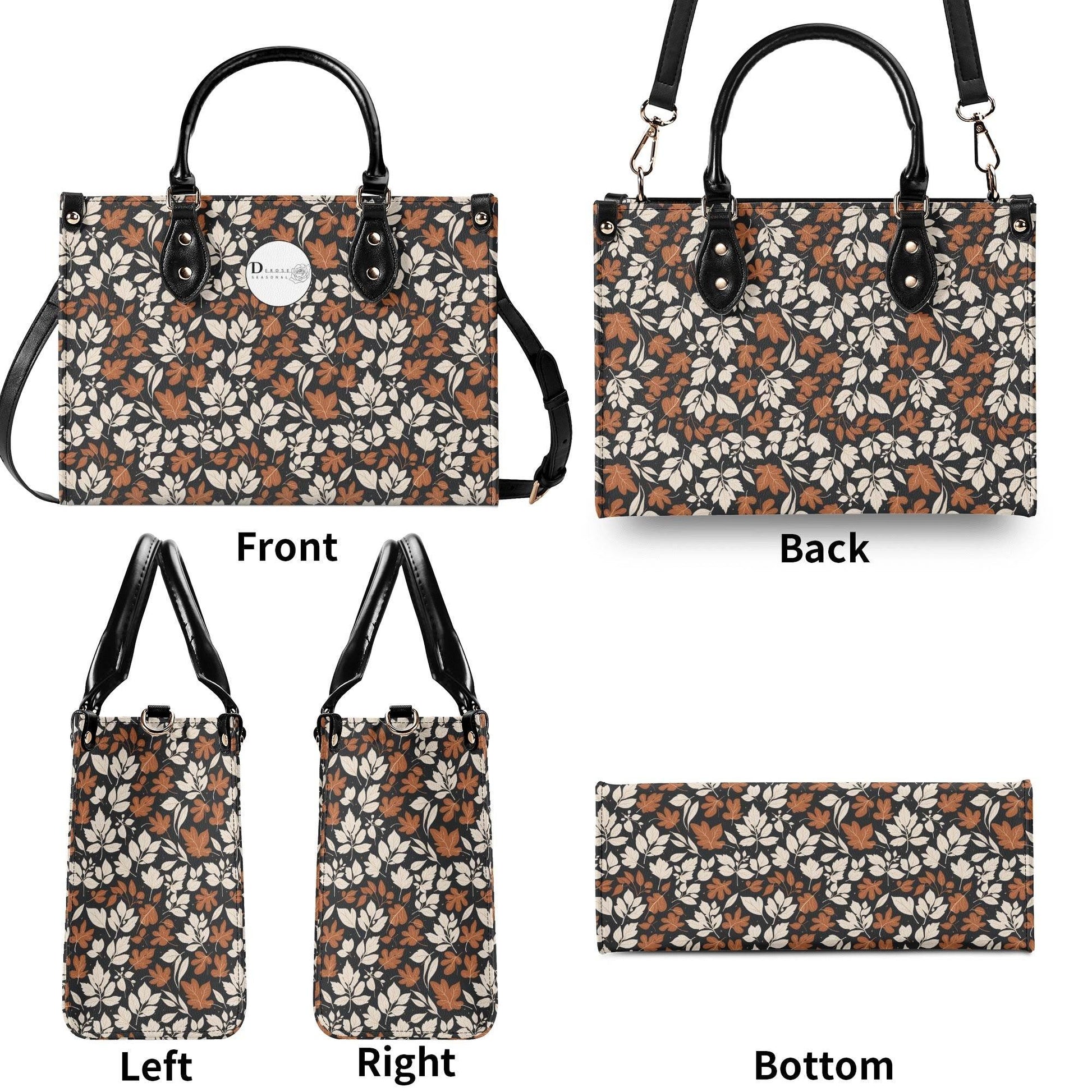 Dark Autumn Luxury Women Leather Handbag (3 sizes) - DeRose Seasonal
