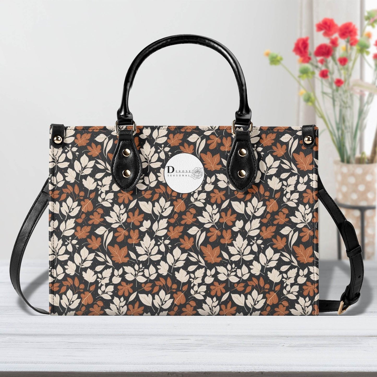 Dark Autumn Luxury Women Leather Handbag (3 sizes) - DeRose Seasonal